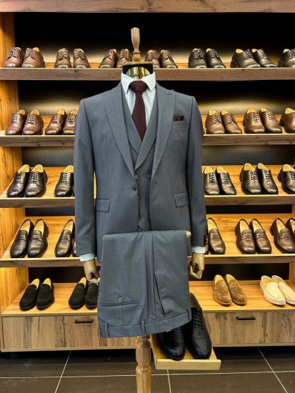 Костюм MAZALTOVMAN 3-ка премиум Серый фактурный