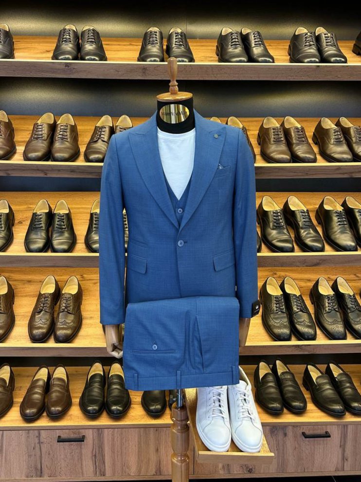 Костюм MAZALTOVMAN 3-ка премиум Темно-голубой