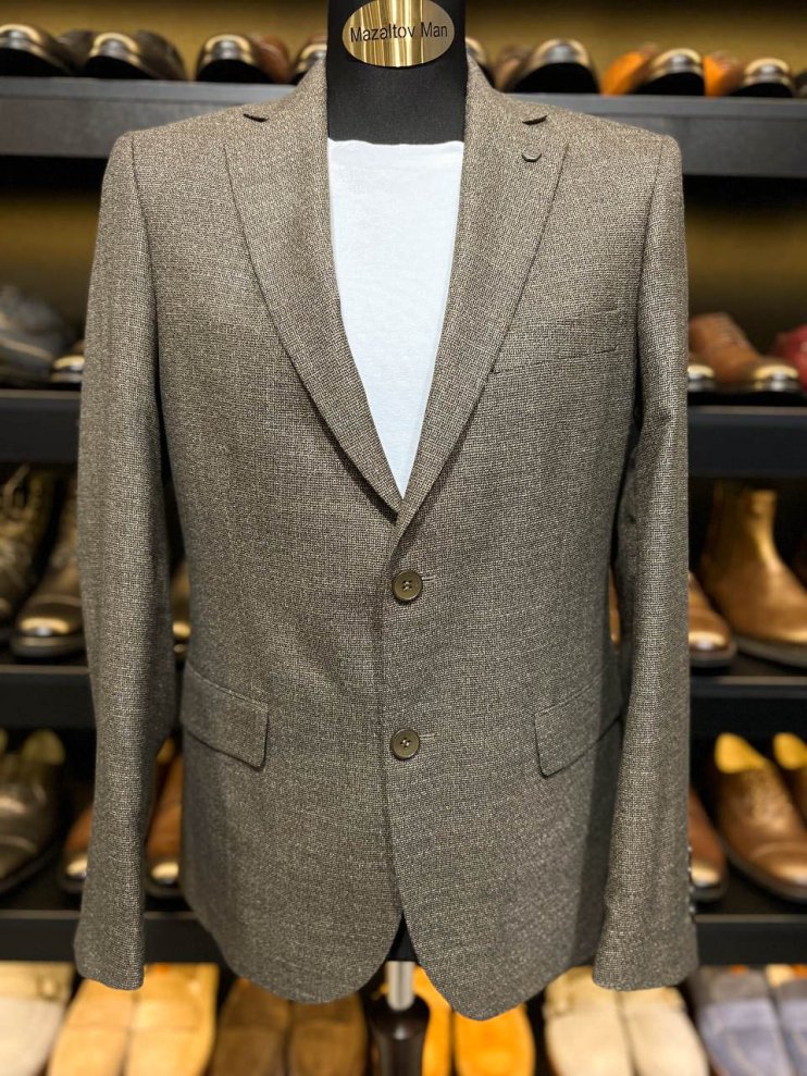 Пиджак MAZALTOVMAN Коричневый фактурный