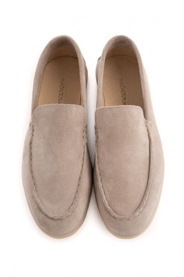 Лоферы MAZALTOVMAN Бежевые из замши