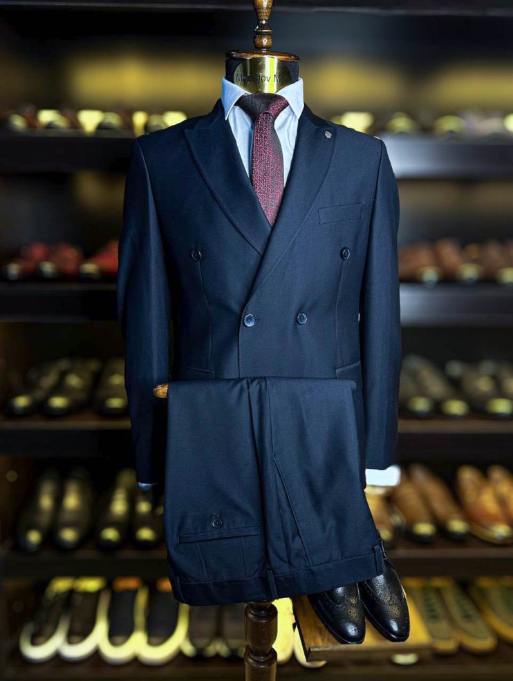 Костюм MAZALTOVMAN 2-ка Синий двубортный