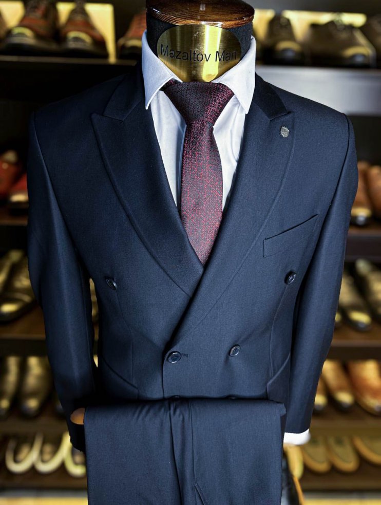 Костюм MAZALTOVMAN 2-ка Синий двубортный