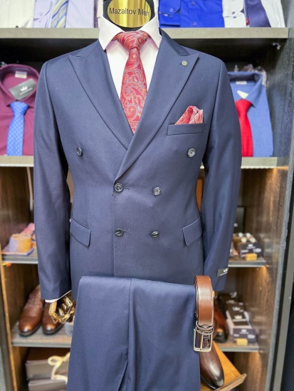 Костюм MAZALTOVMAN 2-ка Двубортный Синий