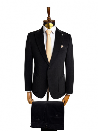 Костюм MAZALTOVMAN 2-ка премиум Черный велюр